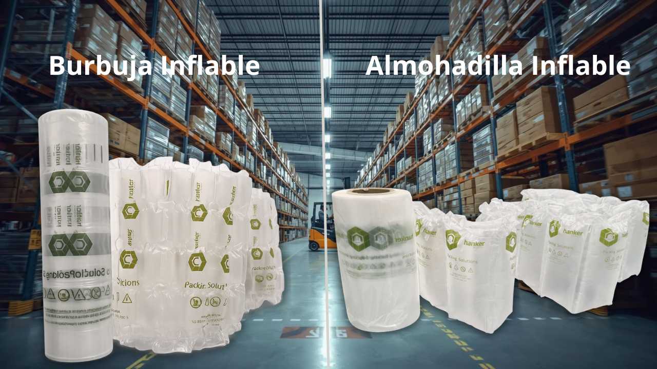 Diferencia entre burbuja inflable y almohadilla de aire